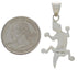 Genuine Sterling Silver Turquoise Lizard Pendant TX28854